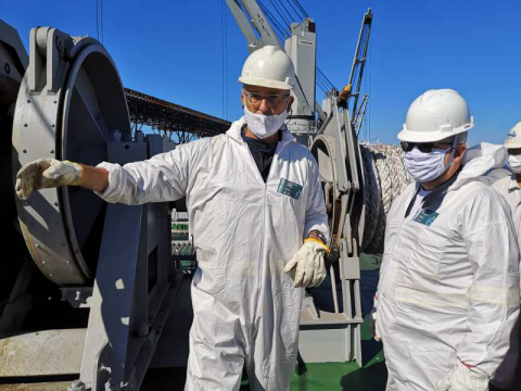 疫情下，“江遠(yuǎn)廣州”輪在巴西無缺陷通過首次PSC檢查