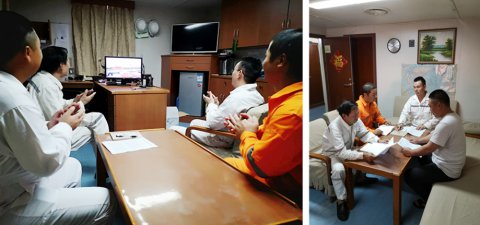 筑牢“浮動(dòng)國土”上的戰(zhàn)斗堡壘    泰州輪、福州輪黨支部召開專題組織生活會(huì)